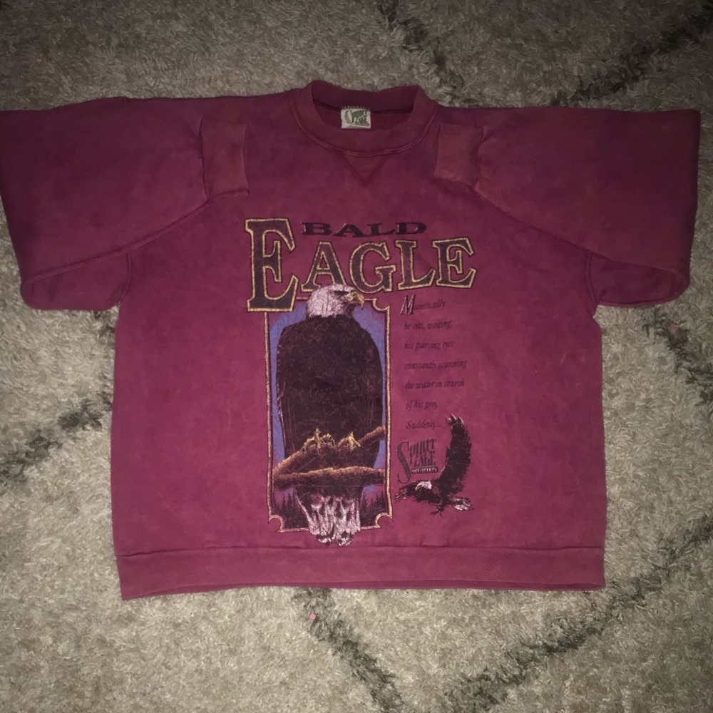 Vintage bald eagle nature outdoor sweater shirt